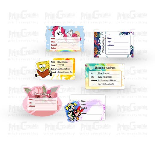 Sticker Nama 20pc